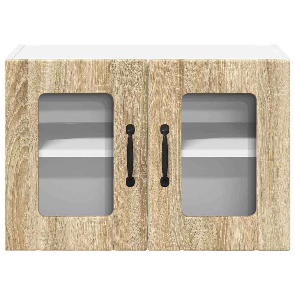 Dulap suspendat de bucatarie Stejar Sonoma 60 x 31 x 40 cm — imaginea 7