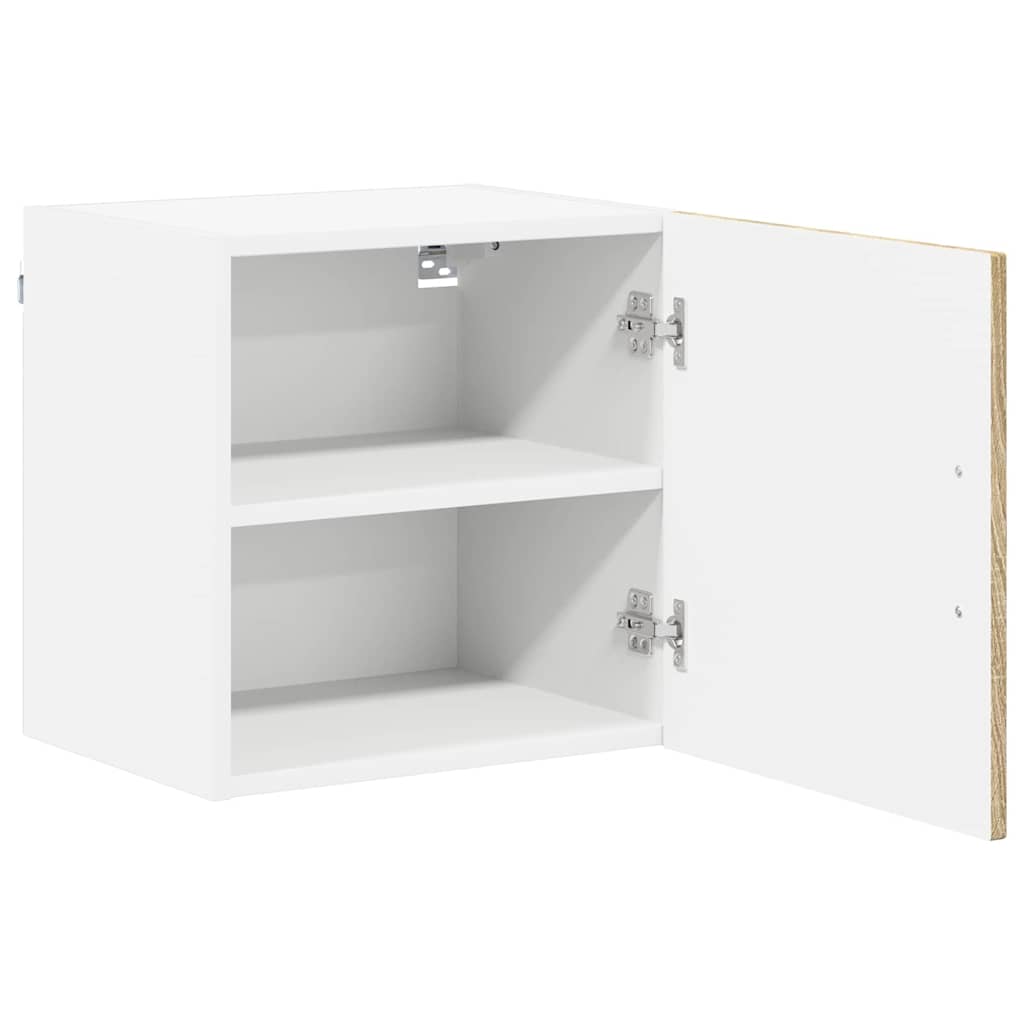 Dulap suspendat de bucatarie cu raft 2 pcs Stejar Sonoma — imaginea 7