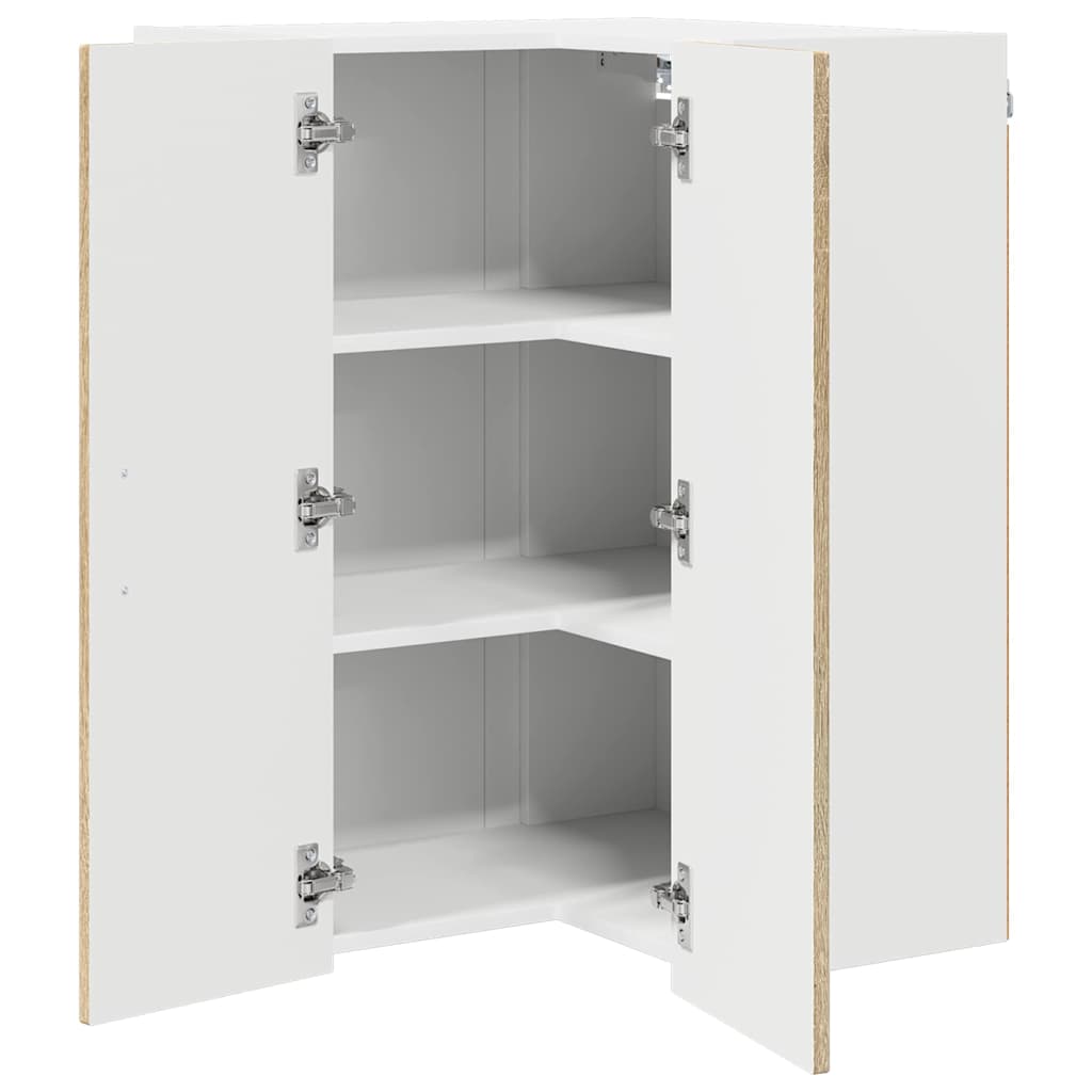 Dulap suspendat de bucatarie Stejar Sonoma 57 x 57 x 80 cm — imaginea 6