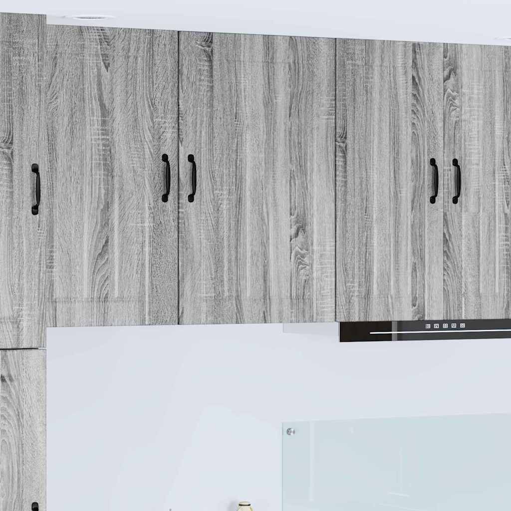 Dulap suspendat de bucatarie cu raft Gri Sonoma 50 x 31 x 80 cm — imaginea 2
