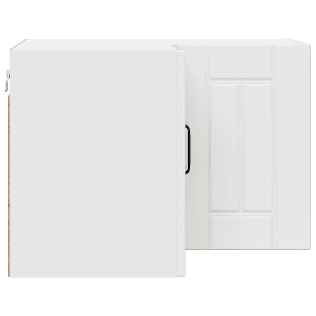 Dulap suspendat de bucatarie cu raft Alb lucios 57 x 57 x 40 cm — imaginea 8