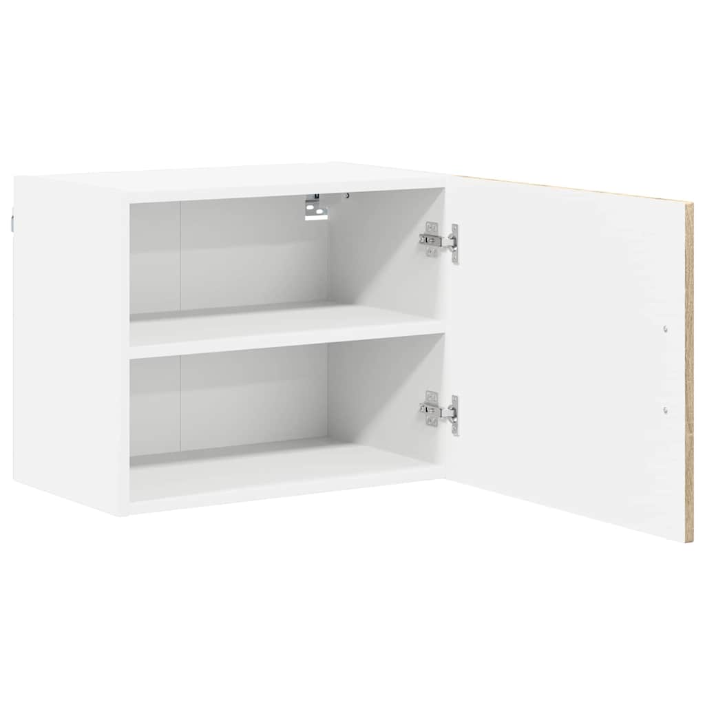 Dulap suspendat de bucatarie cu raft 2 pcs Stejar Sonoma — imaginea 7