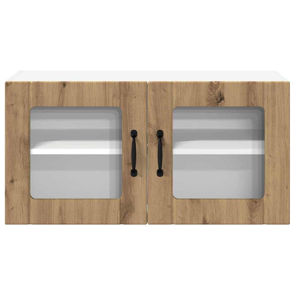 Dulap suspendat de bucatarie Stejar Artizanal 80 x 31 x 40 cm — imaginea 7