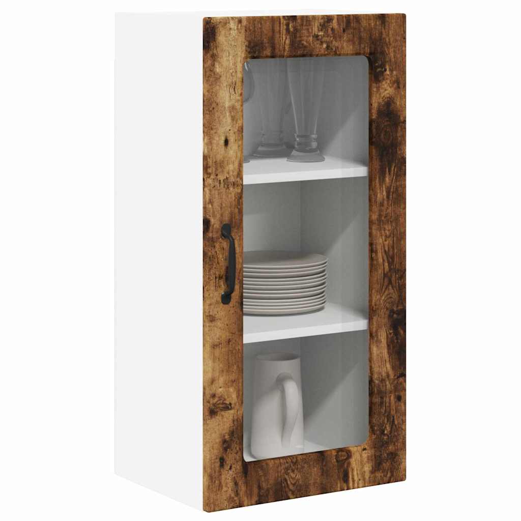 Dulap suspendat de bucatarie Stejar fumuriu 40 x 31 x 80 cm — imaginea 4