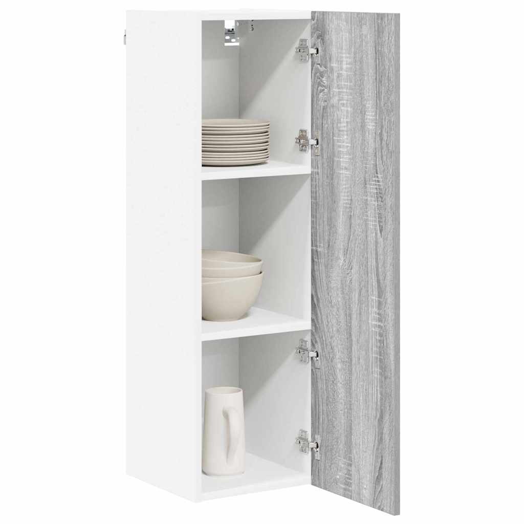 Dulap suspendat Riga Gri Sonoma 30 x 31 x 100 cm Lemn compozit — imaginea 4