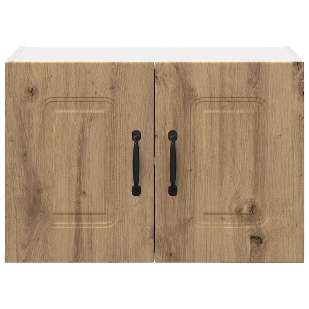 Dulap suspendat de bucatarie cu raft 2 pcs Stejar Artizanal — imaginea 8