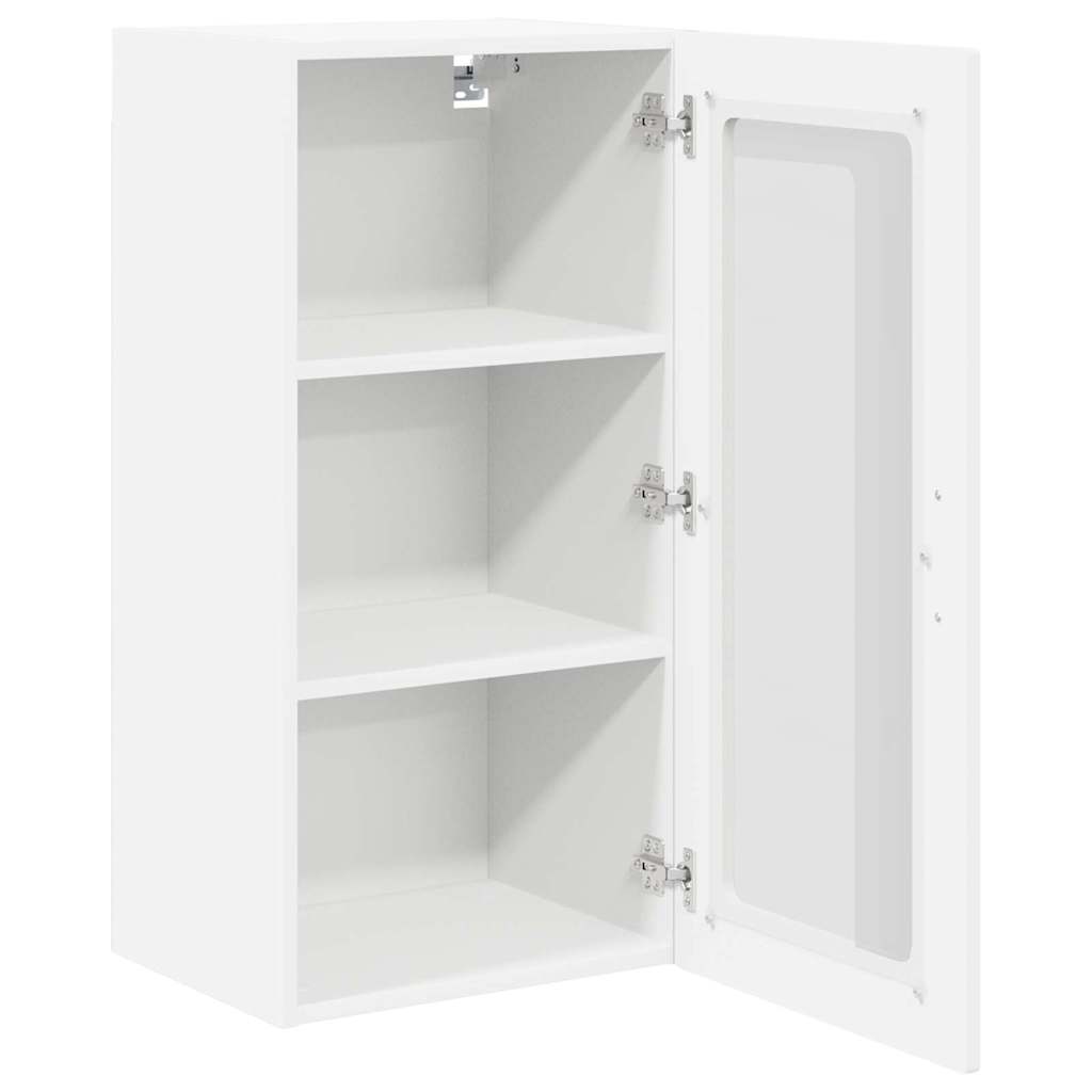 Dulap suspendat de bucatarie cu raft 2 pcs Alb 40 x 31 x 80 cm — imaginea 7