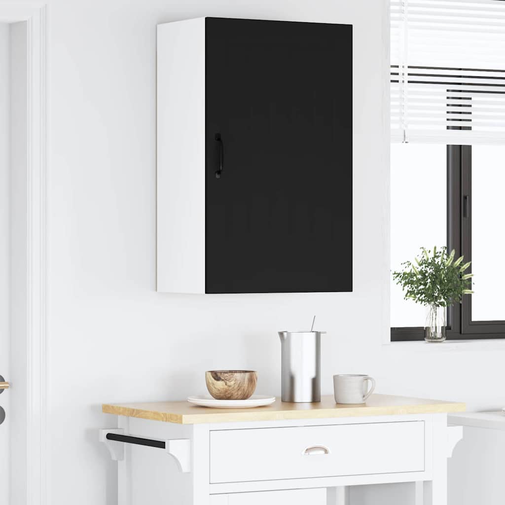 Dulap suspendat de bucatarie cu raft Negru 50 x 31 x 80 cm — imaginea 5