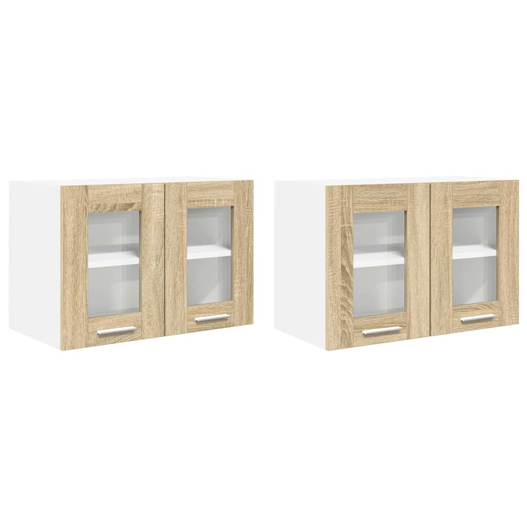 Dulap suspendat cu usa Riga 2 pcs Stejar Sonoma 60 x 31 x 40 cm