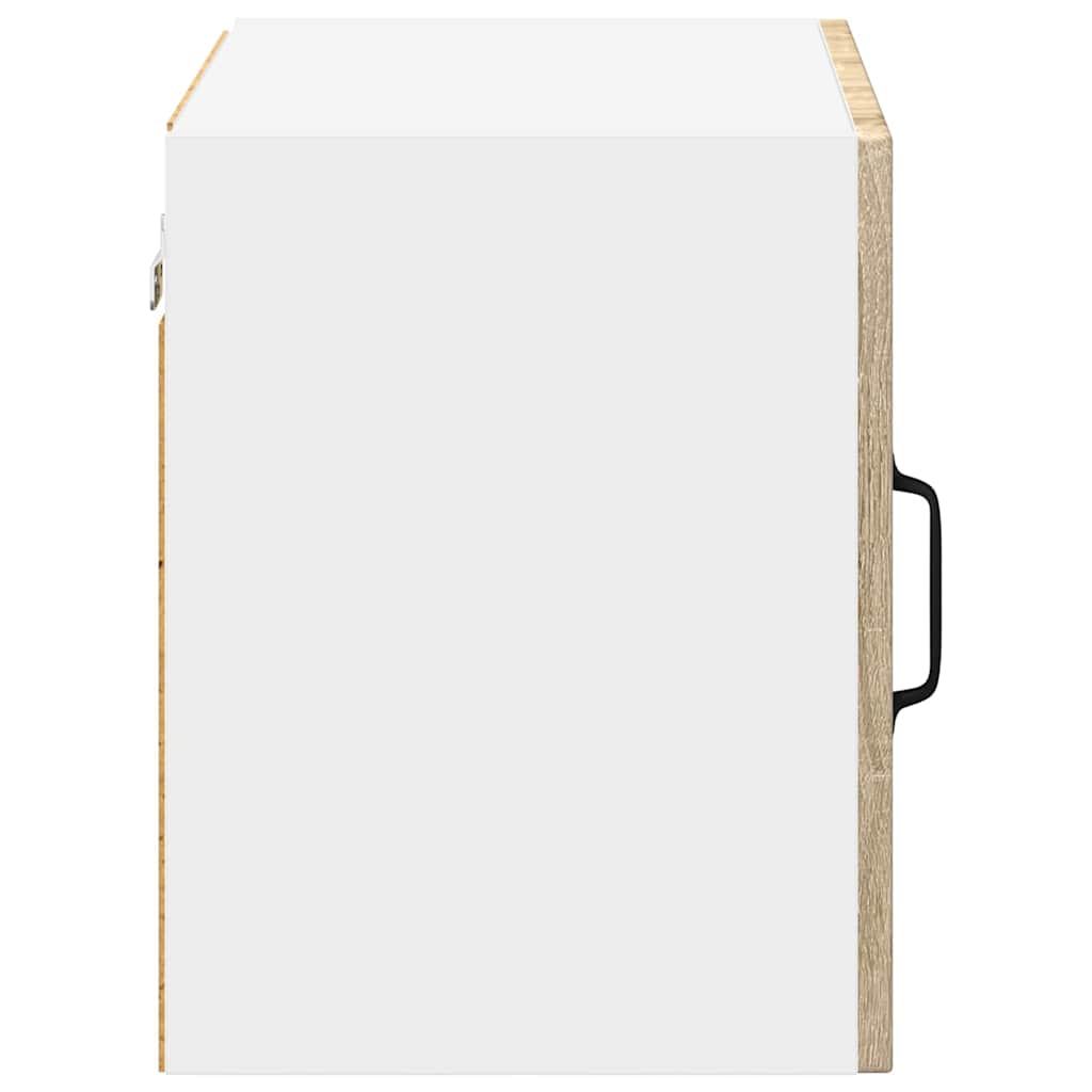 Dulap suspendat de bucatarie cu raft 2 pcs Stejar Sonoma — imaginea 9