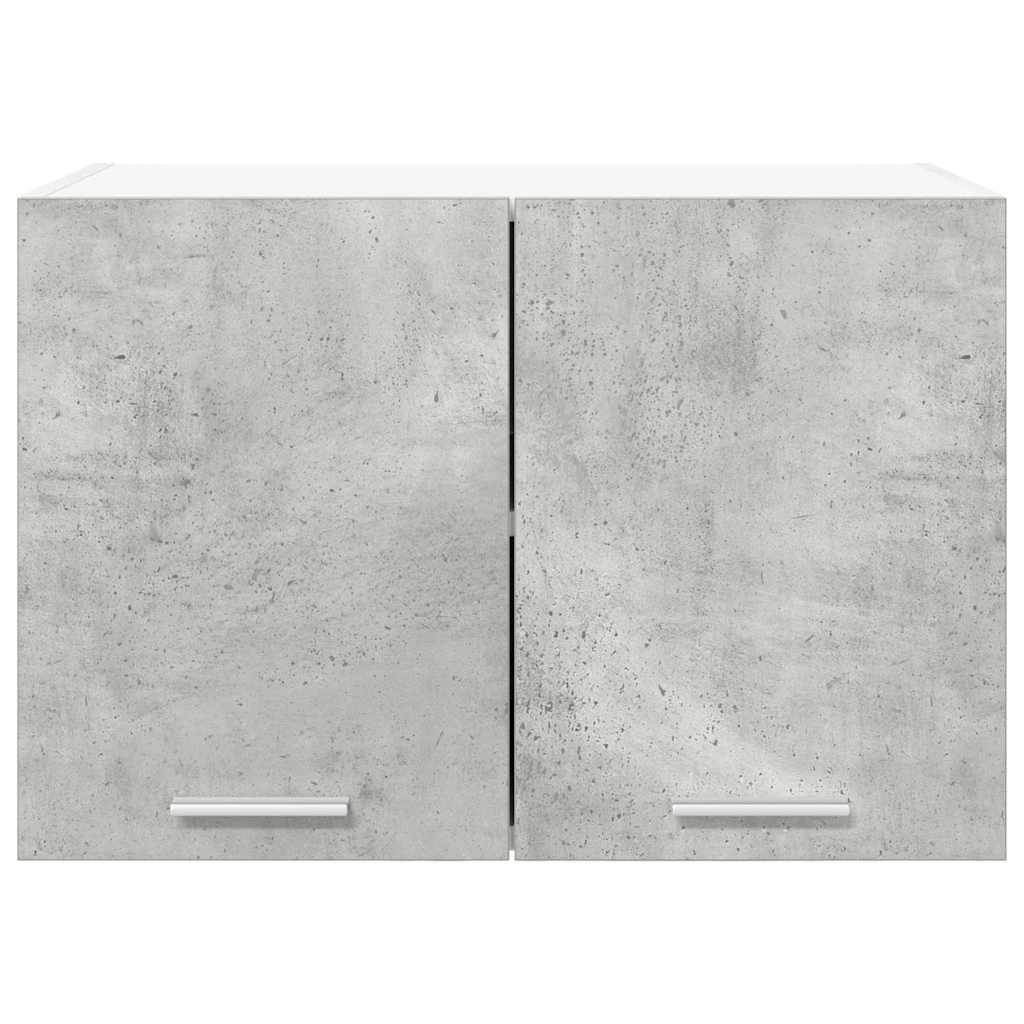Dulap suspendat cu raft Riga Gri beton si Alb 60 x 31 x 40 cm — imaginea 7