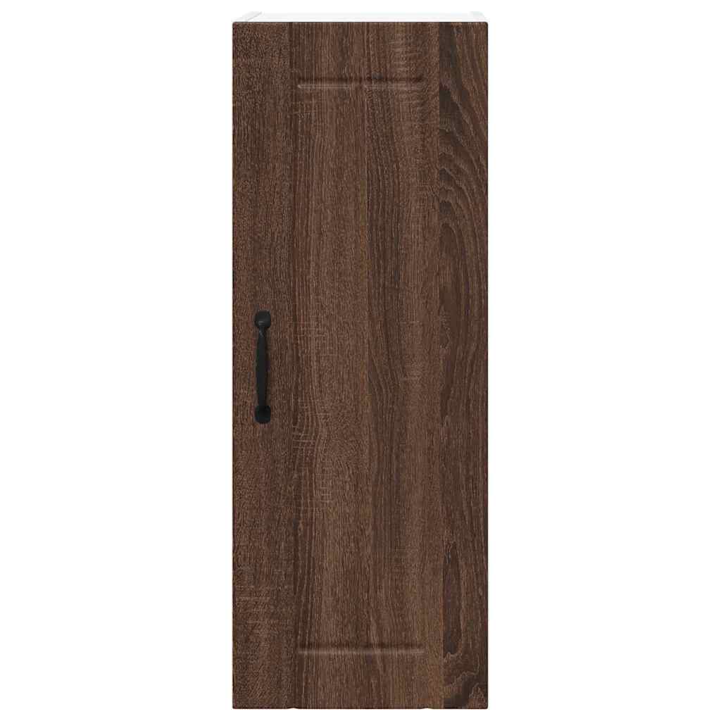 Dulap suspendat de bucatarie cu raft 2 pcs Stejar inchis — imaginea 9