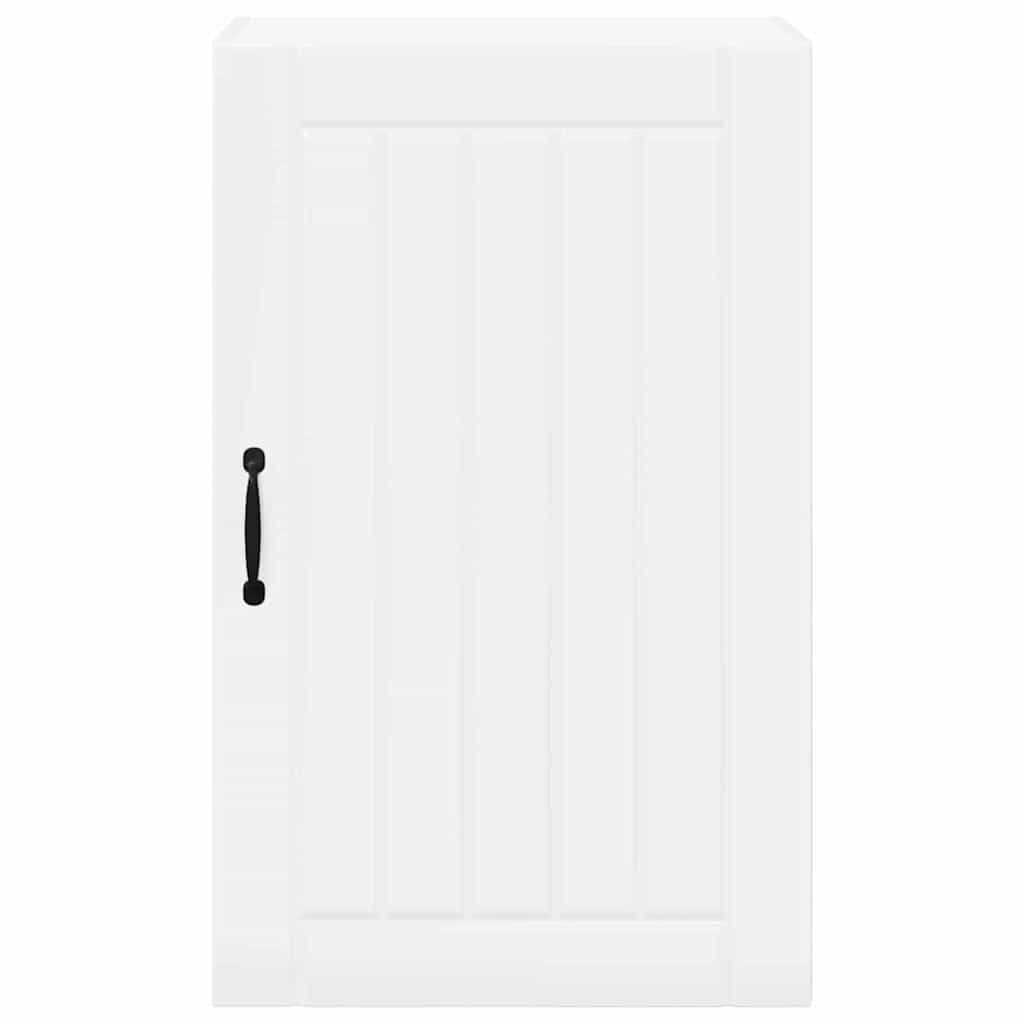 Dulap suspendat de bucatarie cu raft Alb lucios 50 x 31 x 80 cm — imaginea 7