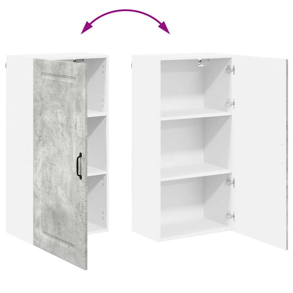 Dulap suspendat de bucatarie Gri din beton 50 x 31 x 100 cm — imaginea 12