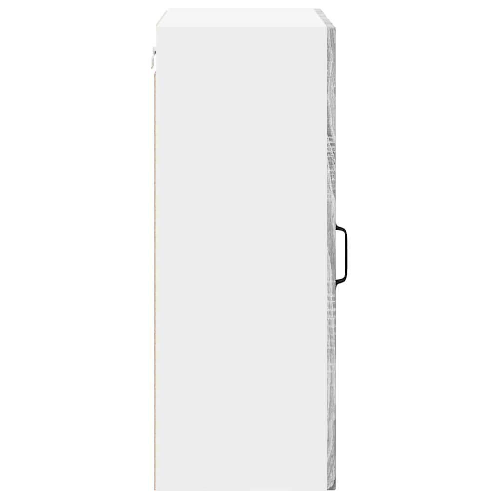 Dulap suspendat de bucatarie cu raft Gri Sonoma 50 x 31 x 80 cm — imaginea 8