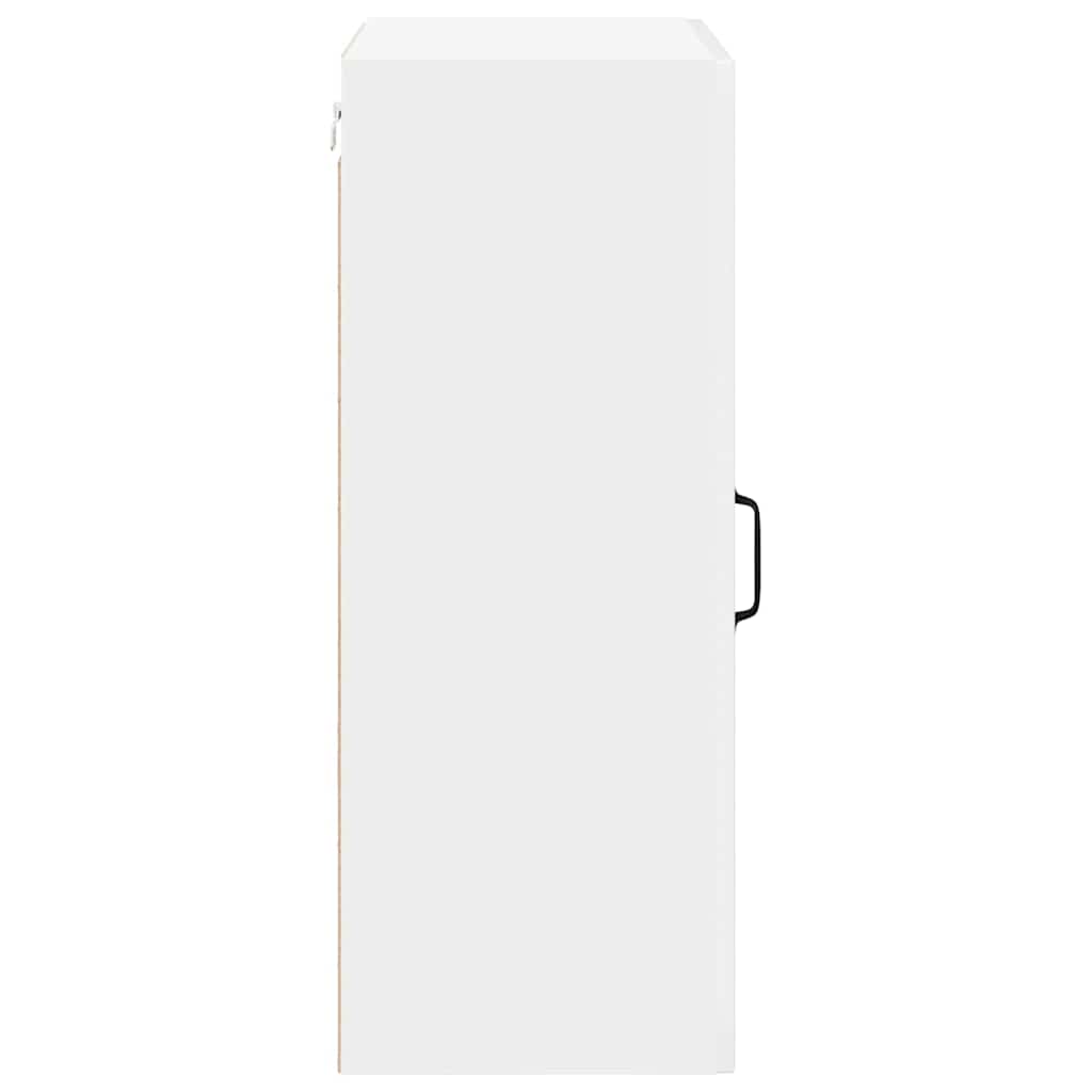 Dulap suspendat de bucatarie cu raft Alb lucios 50 x 31 x 80 cm — imaginea 8