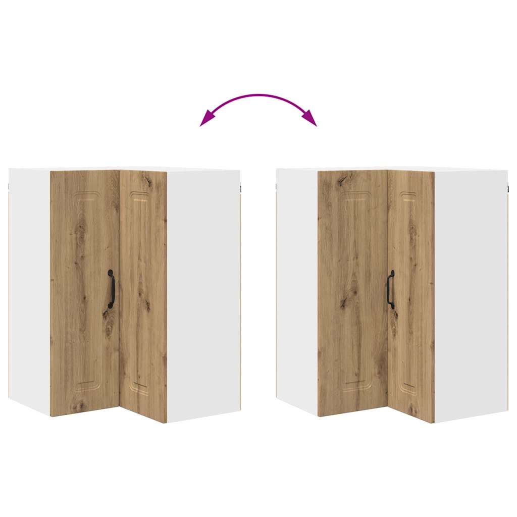 Dulap suspendat de bucatarie Stejar Artizanal 57 x 57 x 80 cm — imaginea 13
