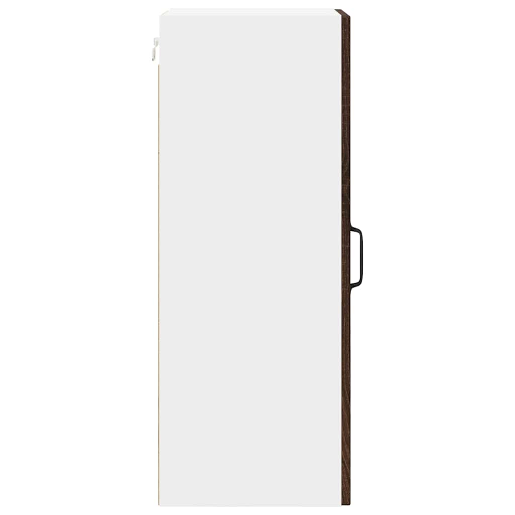 Dulap suspendat de bucatarie cu raft 2 pcs Stejar inchis — imaginea 11