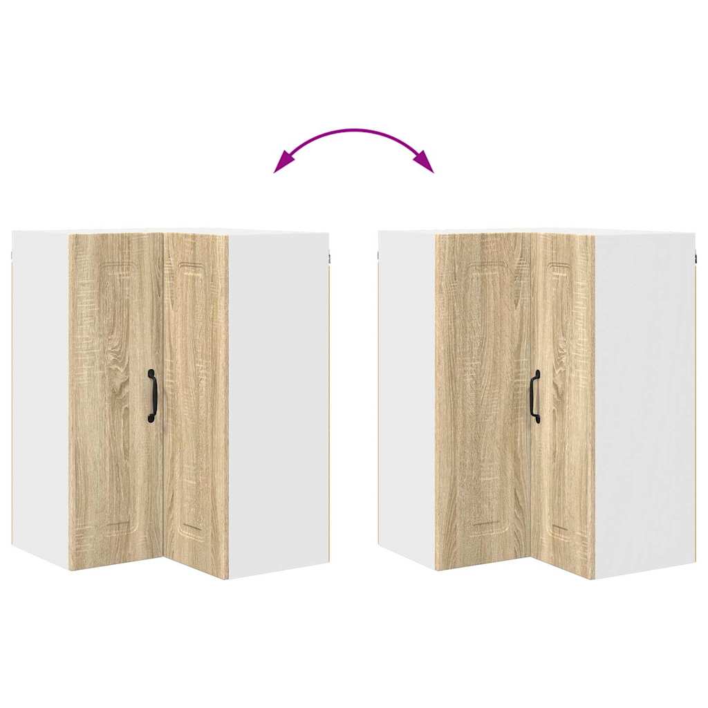 Dulap suspendat de bucatarie Stejar Sonoma 57 x 57 x 80 cm — imaginea 12
