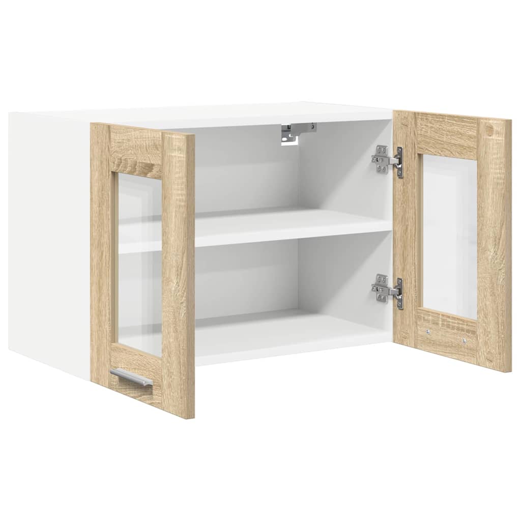 Dulap suspendat cu usa Riga 2 pcs Stejar Sonoma 60 x 31 x 40 cm — imaginea 7