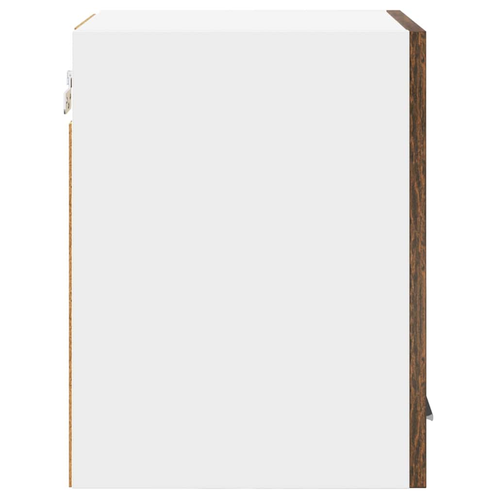Dulap suspendat Riga Stejar afumat si alb 30 x 31 x 40 cm — imaginea 8