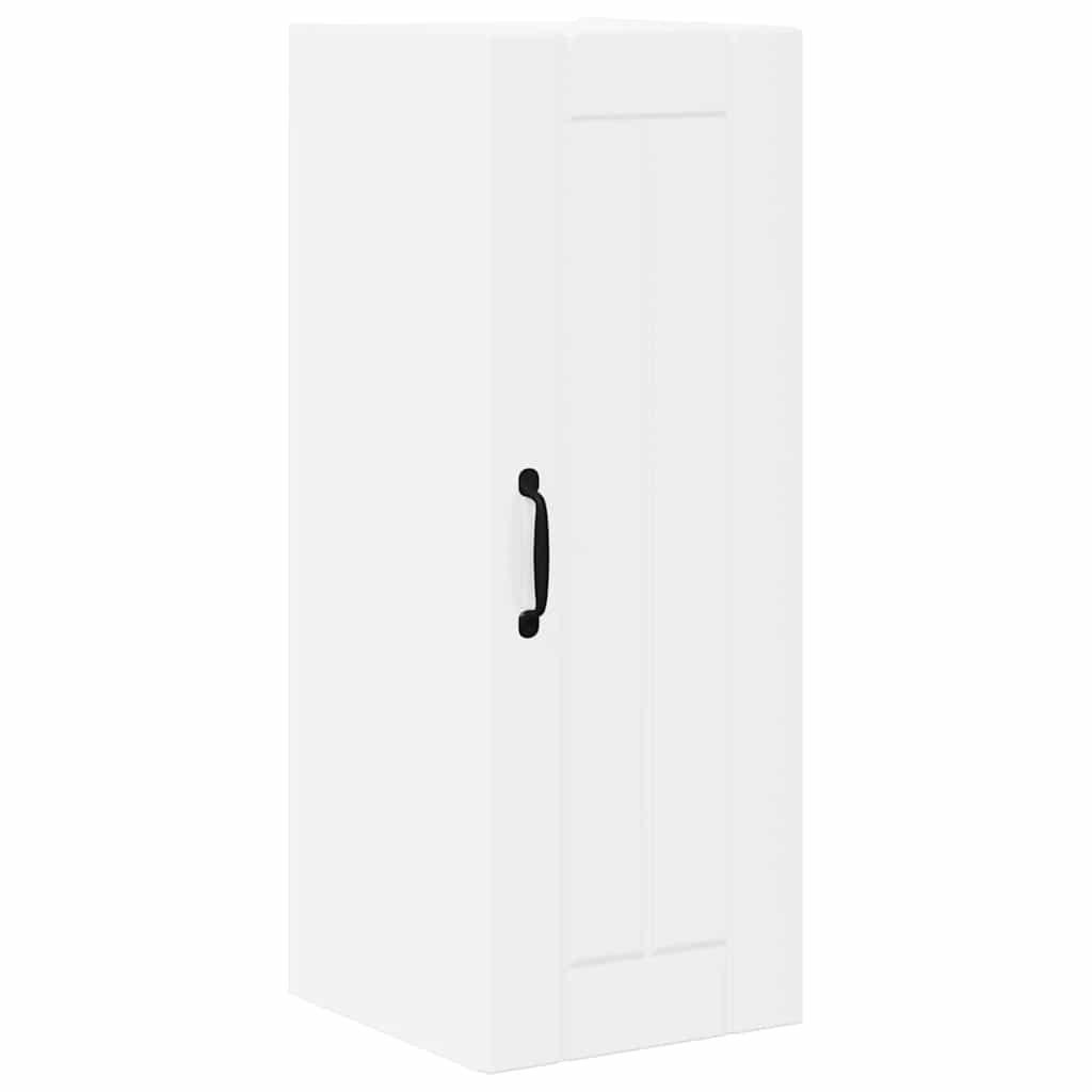 Dulap suspendat de bucatarie cu raft Alb lucios 30 x 31 x 80 cm