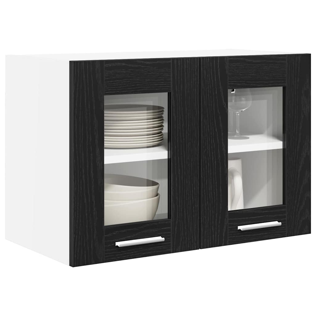 Dulap suspendat Riga Stejar Negru 60 x 31 x 40 cm Lemn compozit — imaginea 4