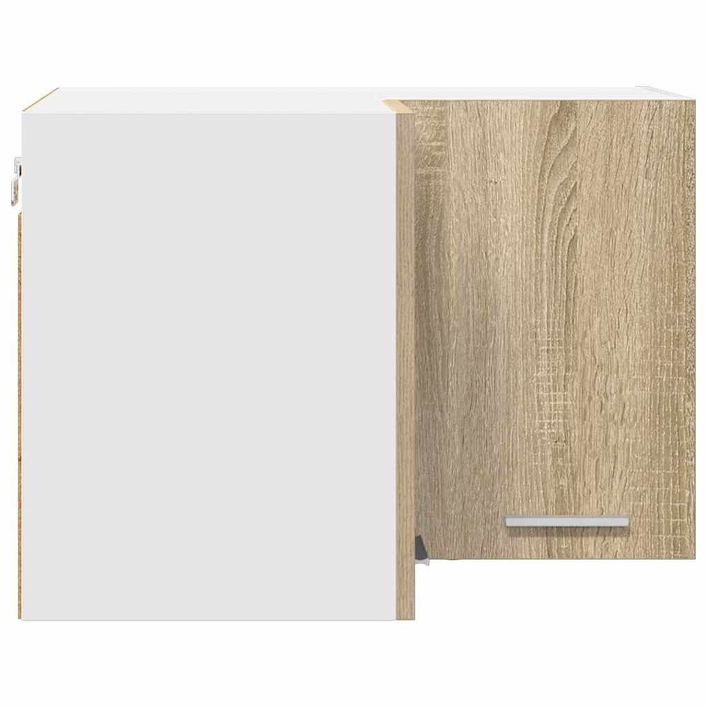 Dulap suspendat Riga Stejar Sonoma si Alb 57 x 57 x 40 cm — imaginea 8