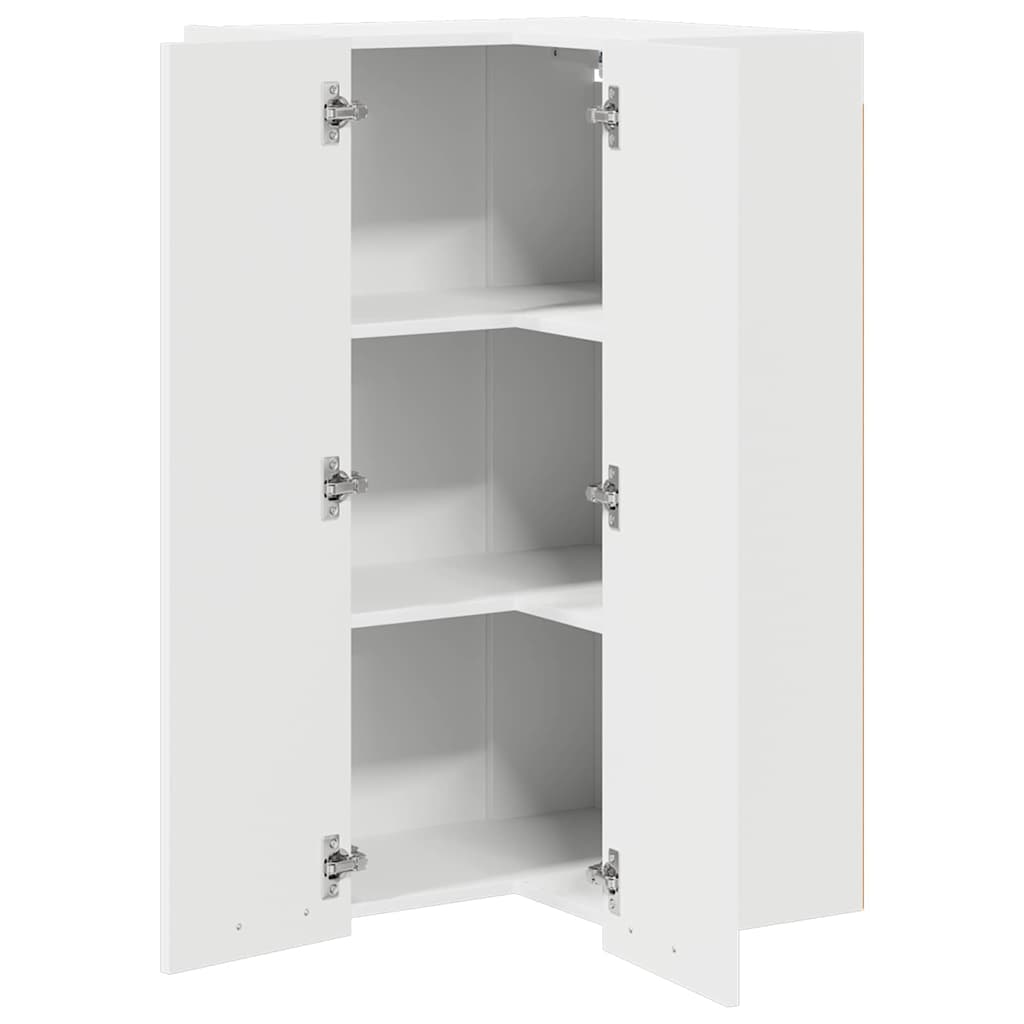 Dulap suspendat cu raft Riga Alb 57 x 57 x 100 cm Lemn compozit — imaginea 6