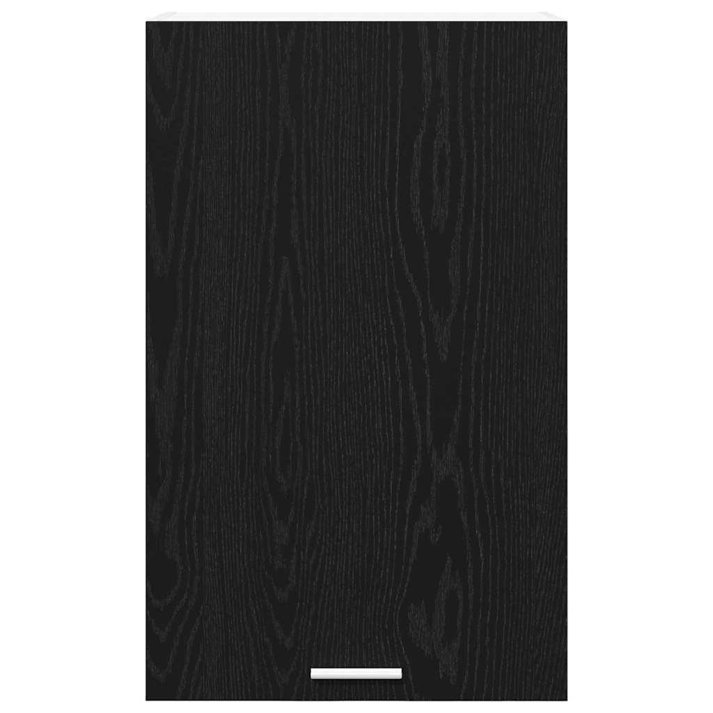 Dulap suspendat cu usa Riga Stejar negru si Alb 50 x 31 x 80 cm — imaginea 7