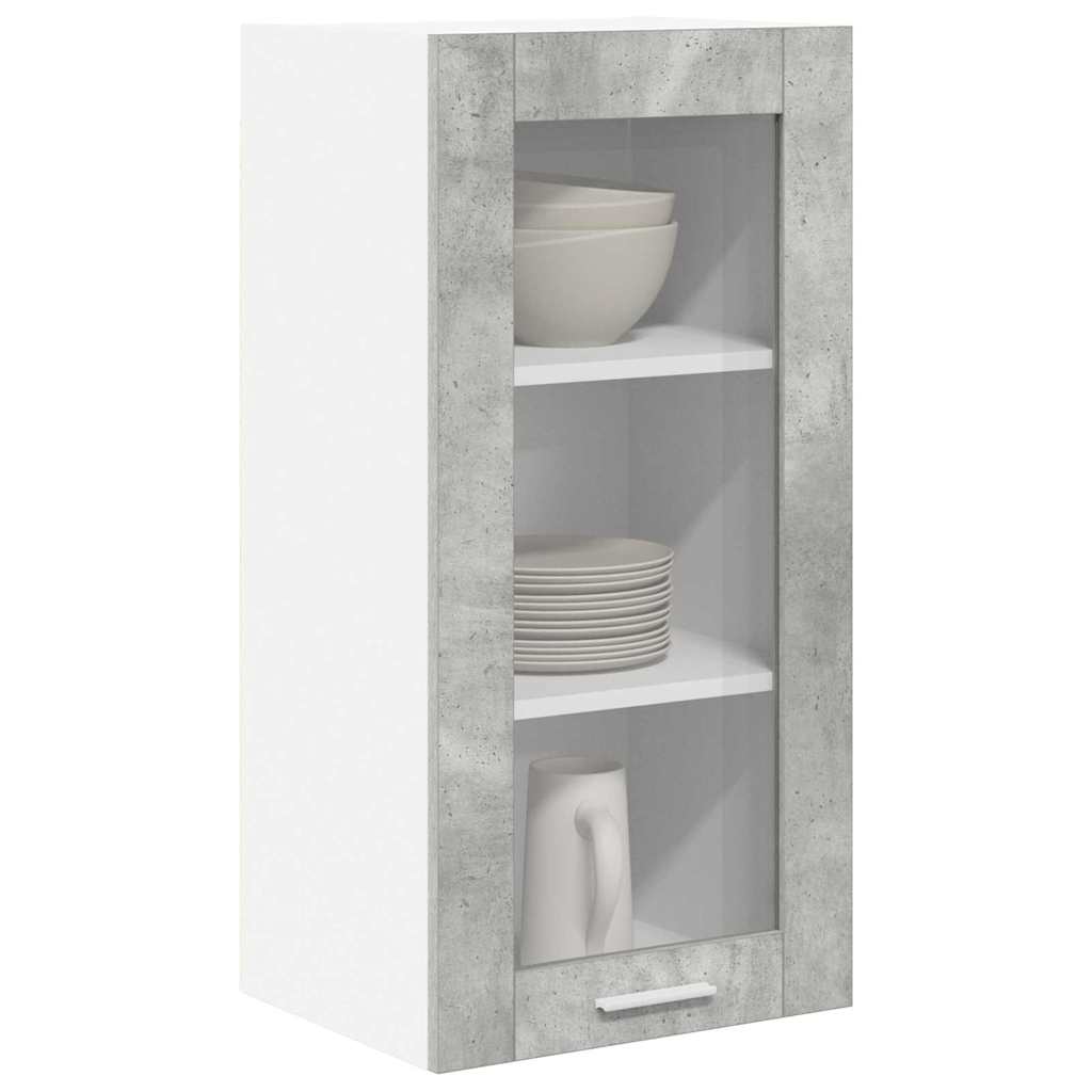 Dulap suspendat cu raft Riga Gri din beton 40 x 31 x 80 cm — imaginea 4