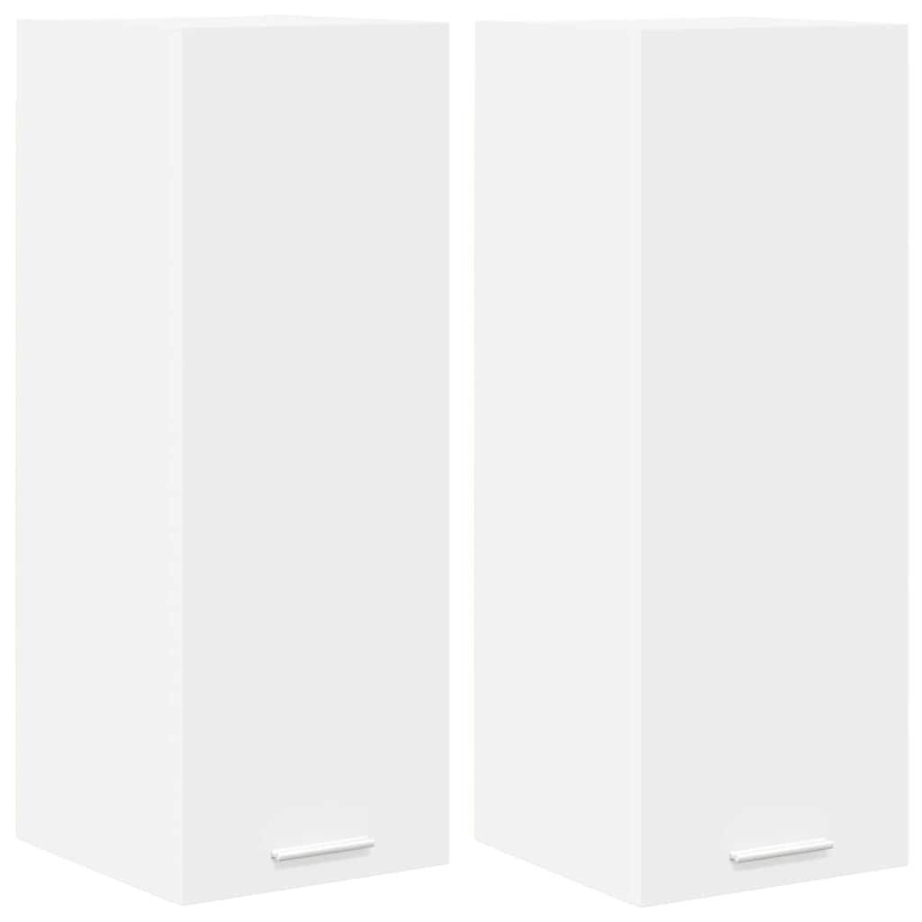 Dulap suspendat Riga 2 pcs Alb 30 x 31 x 80 cm Lemn compozit