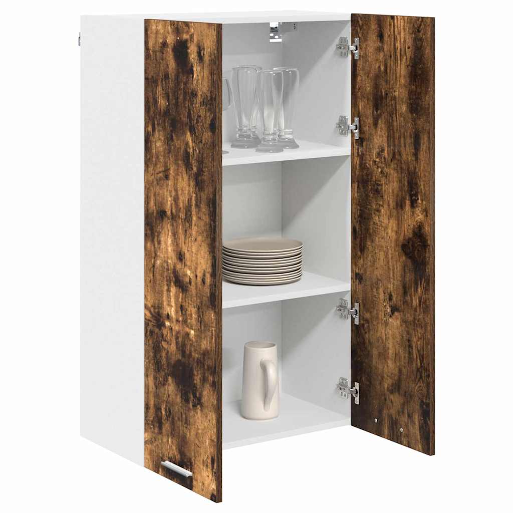 Dulap suspendat cu raft Riga Stejar fumuriu 60 x 31 x 100 cm — imaginea 4