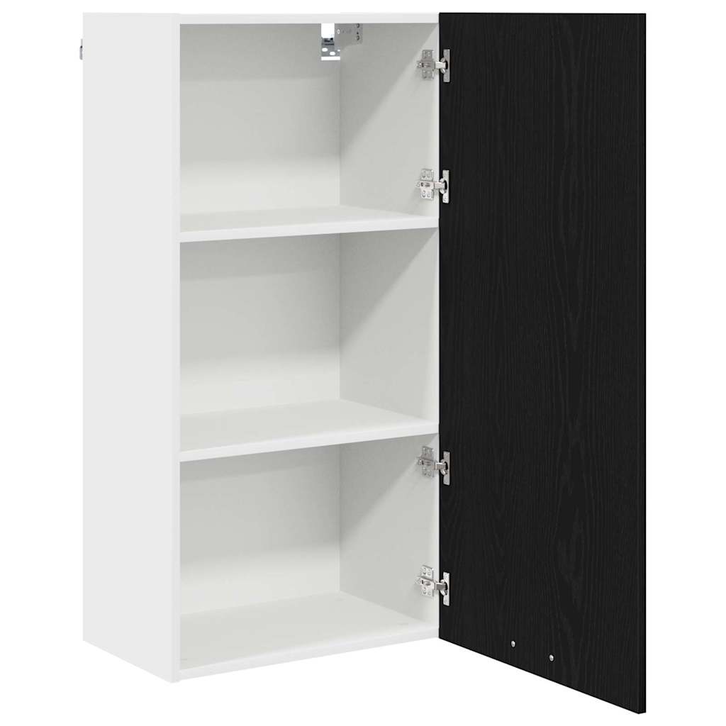 Dulap suspendat Riga Stejar negru si Alb 50 x 31 x 100 cm — imaginea 6