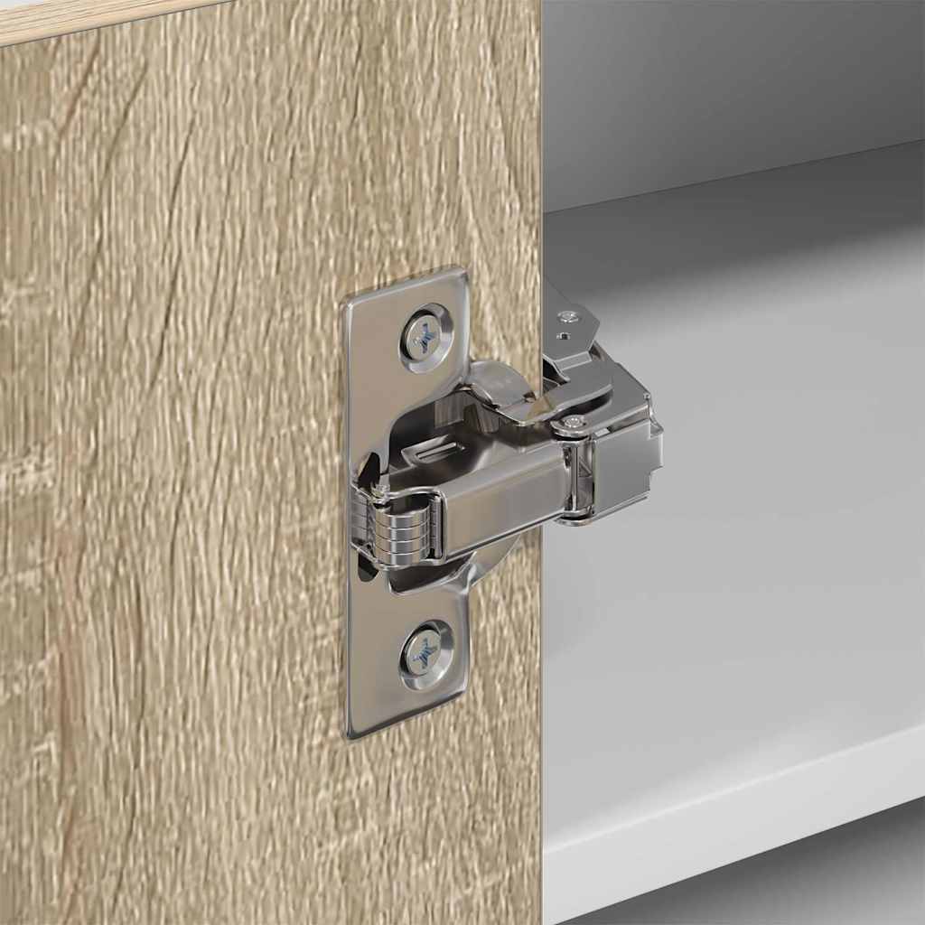 Dulap suspendat Riga Stejar Sonoma si Alb 57 x 57 x 40 cm — imaginea 10