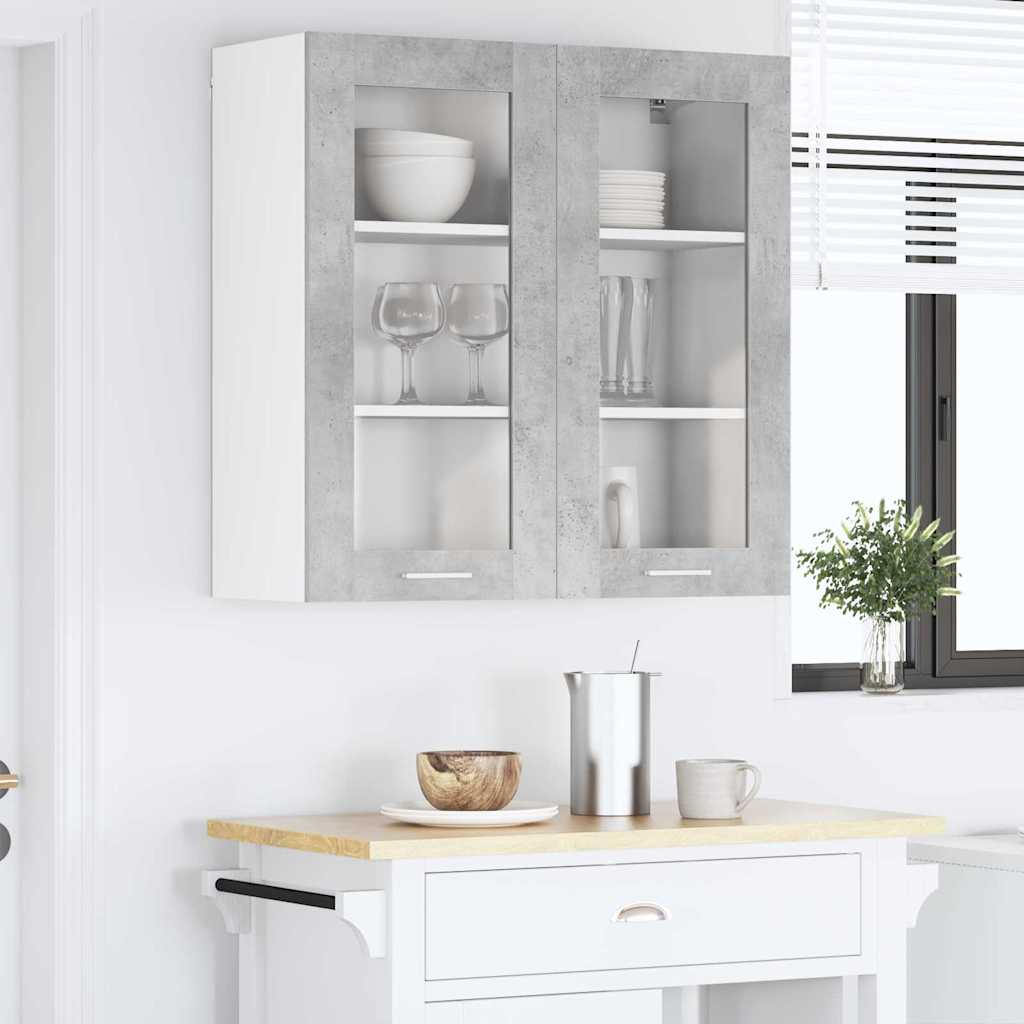Dulap suspendat cu raft Riga Gri din beton 80 x 31 x 80 cm — imaginea 5