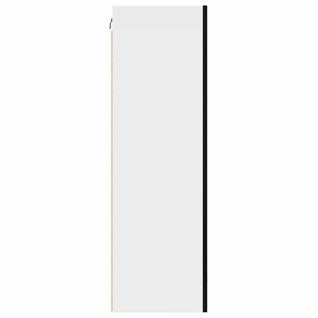 Dulap suspendat Riga Stejar negru si Alb 50 x 31 x 100 cm — imaginea 8