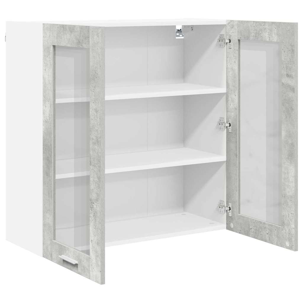 Dulap suspendat cu raft Riga Gri din beton 80 x 31 x 80 cm — imaginea 6