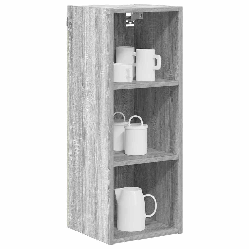 Dulap suspendat Riga Gri Sonoma 30 x 29,5 x 80 cm Lemn compozit — imaginea 4