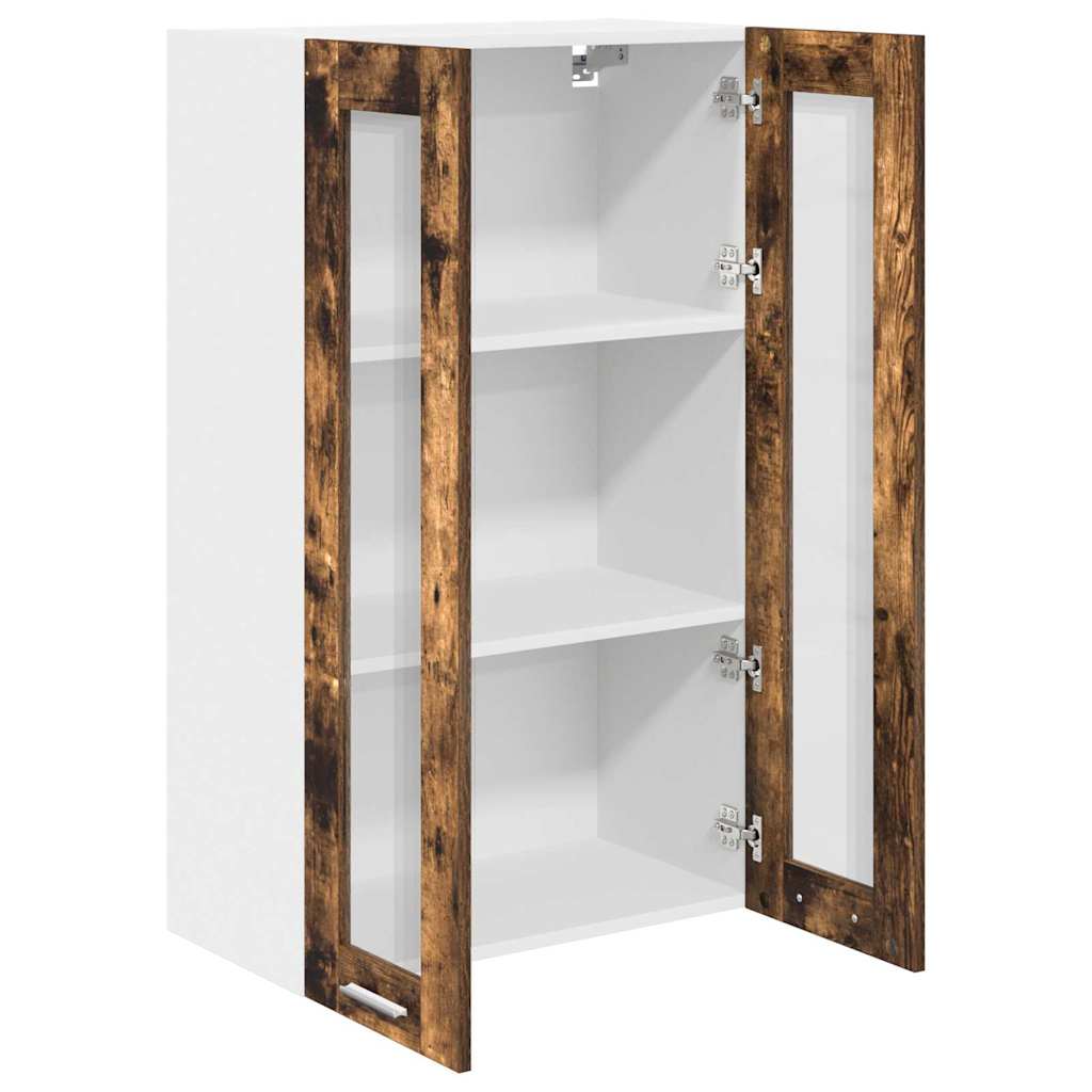 Dulap suspendat cu raft Riga Stejar fumuriu 60 x 31 x 100 cm — imaginea 6