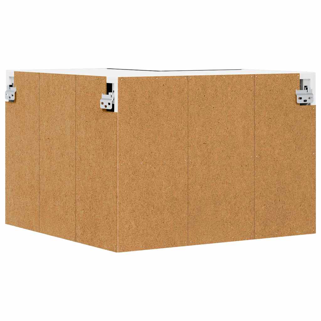 Dulap suspendat Riga Stejar negru si Alb 57 x 57 x 40 cm — imaginea 9
