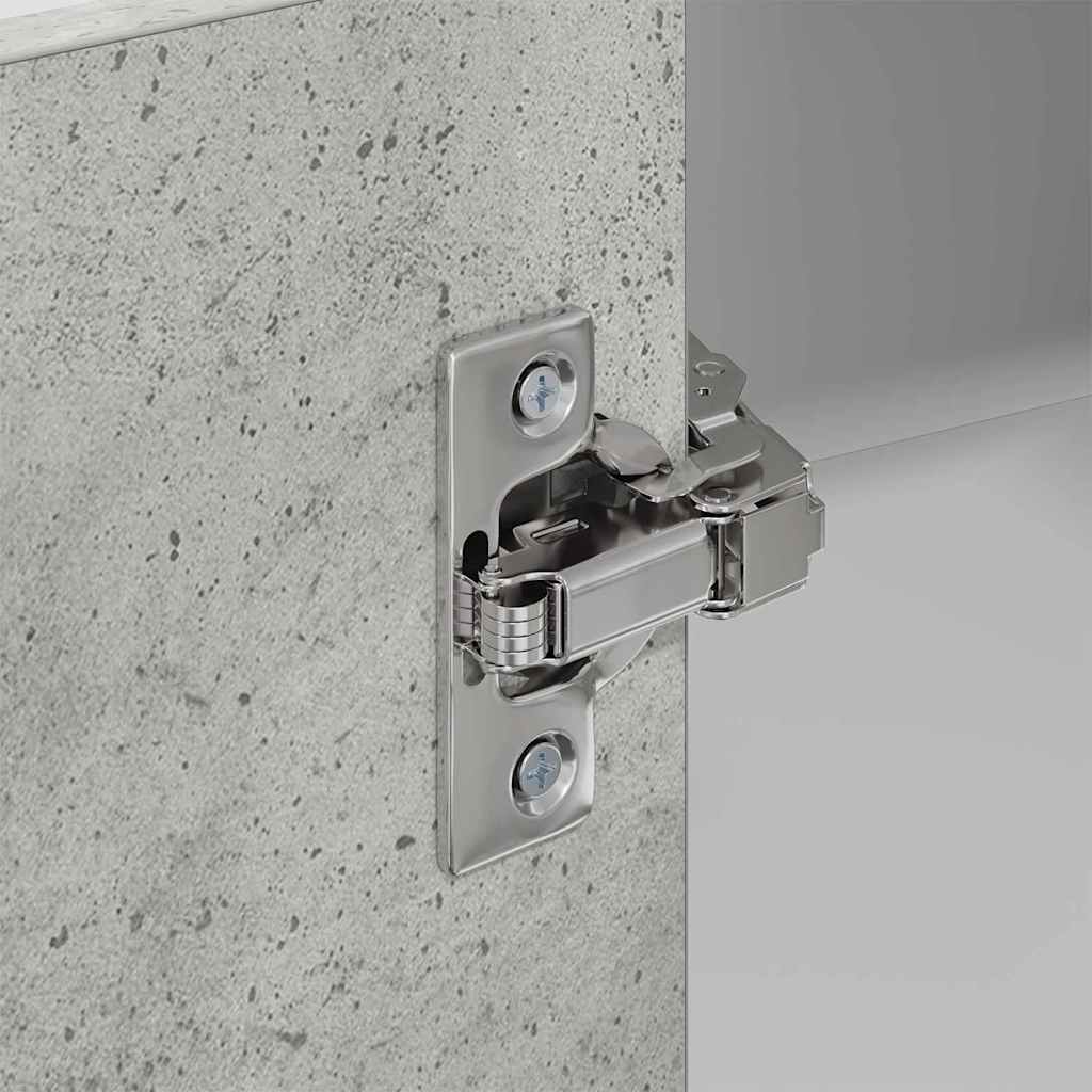 Dulap suspendat cu raft Riga Gri beton si Alb 57 x 57 x 80 cm — imaginea 10