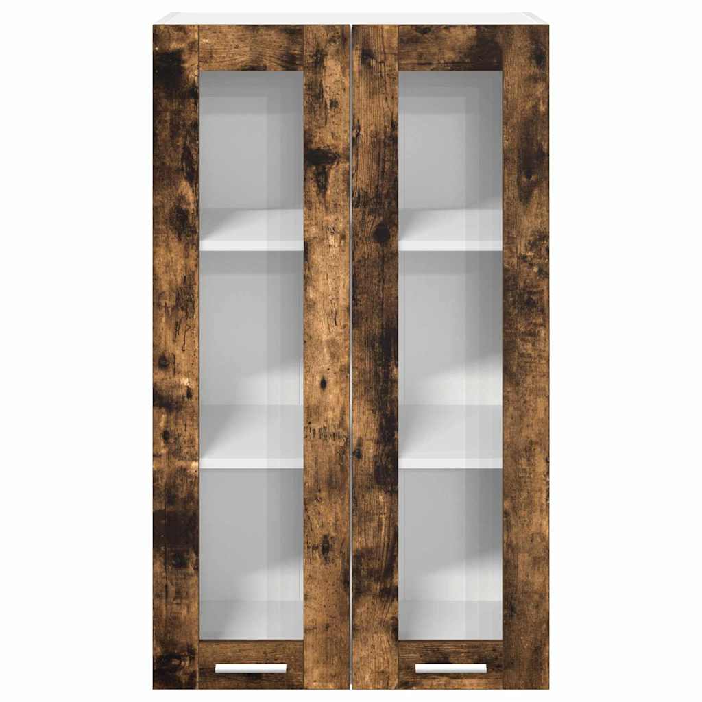 Dulap suspendat cu raft Riga Stejar fumuriu 60 x 31 x 100 cm — imaginea 7