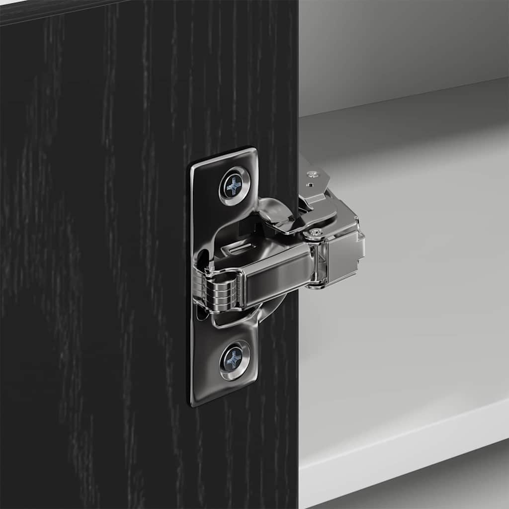 Dulap suspendat Riga Stejar negru si Alb 57 x 57 x 40 cm — imaginea 10