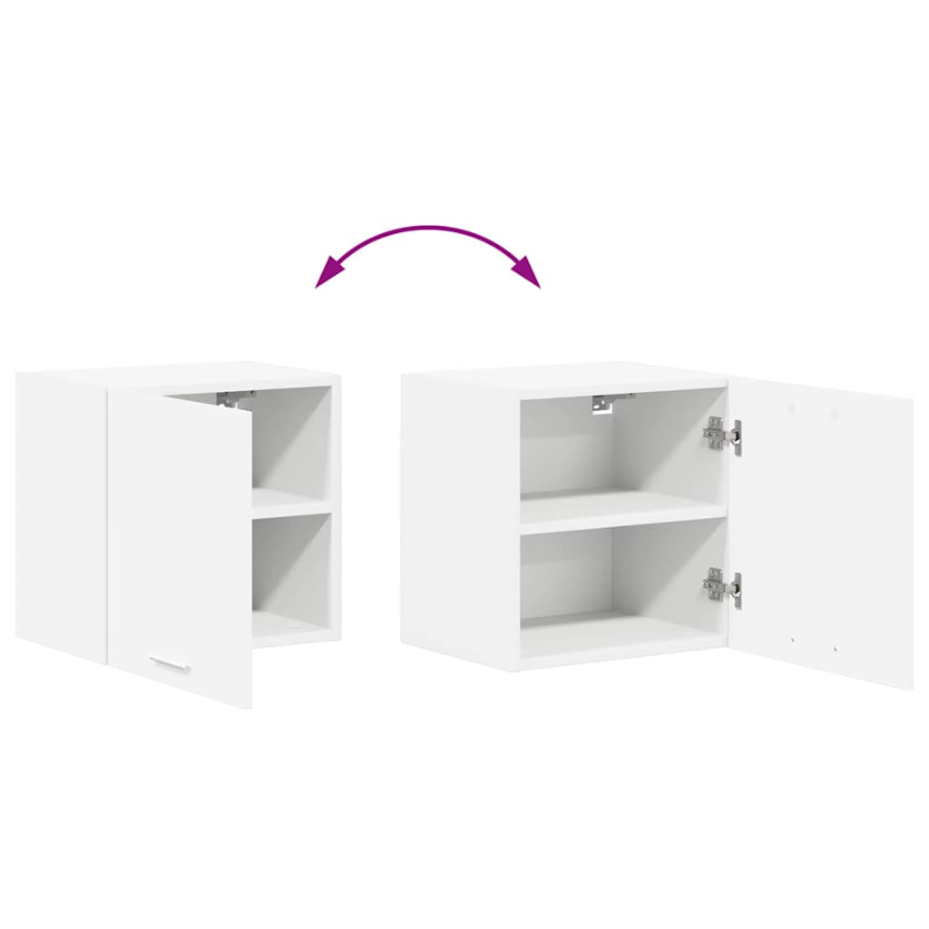 Dulap suspendat Riga 2 pcs Alb 40 x 31 x 40 cm Lemn compozit — imaginea 13
