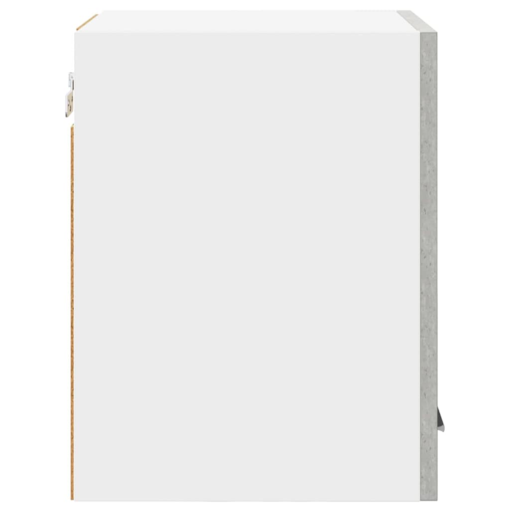 Dulap suspendat cu raft Riga Gri beton si Alb 30 x 31 x 40 cm — imaginea 8