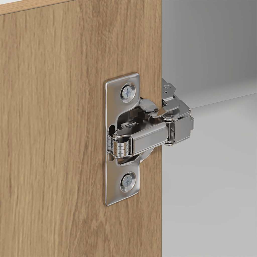 Dulap suspendat Riga Stejar Artisan si Alb 57 x 57 x 100 cm — imaginea 10