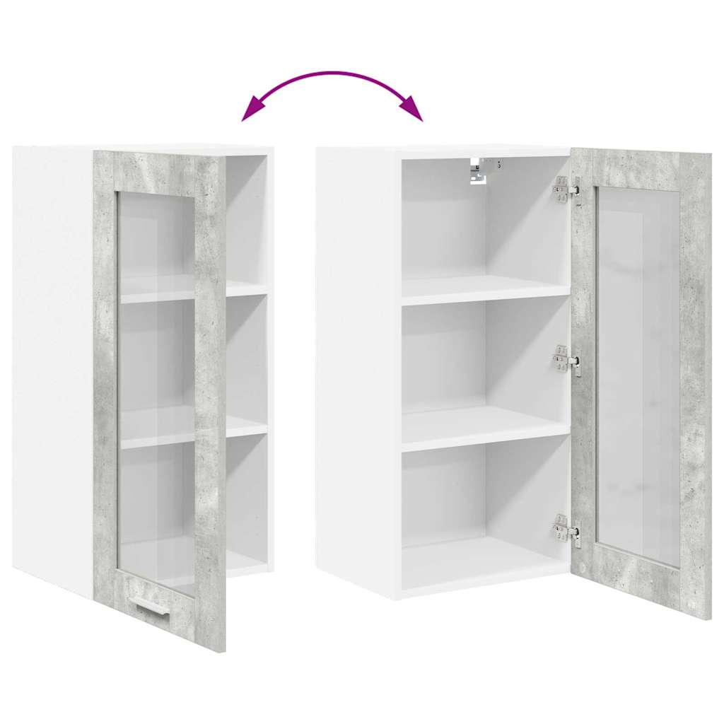 Dulap suspendat cu raft Riga Gri din beton 40 x 31 x 80 cm — imaginea 12