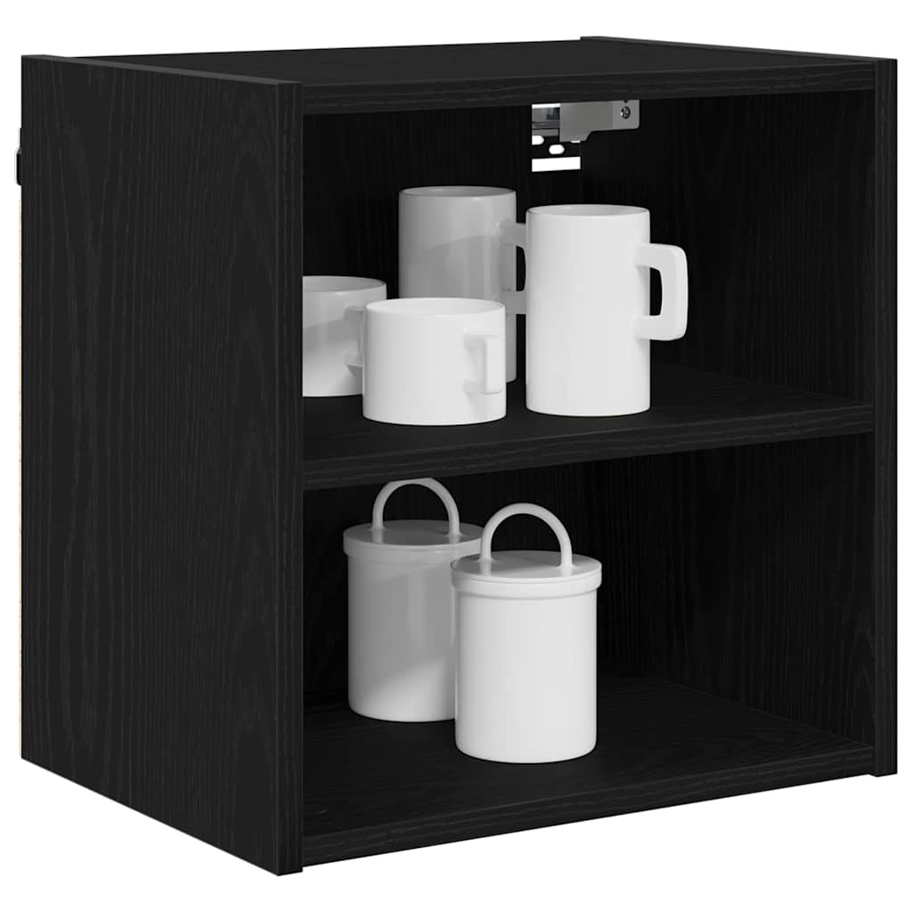 Dulap suspendat cu raft Riga Stejar Negru 40 x 29,5 x 40 cm — imaginea 4