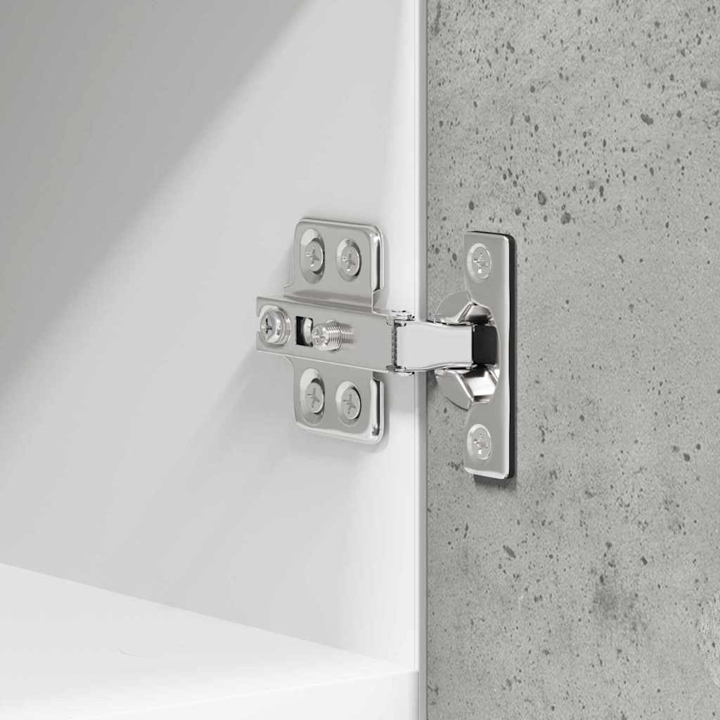 Dulap suspendat cu raft Riga Gri beton si Alb 30 x 31 x 40 cm — imaginea 10